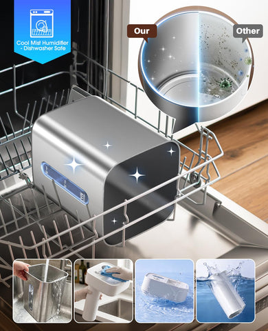 Rexoon humidifier top-fill cap for easy, spill-free refills