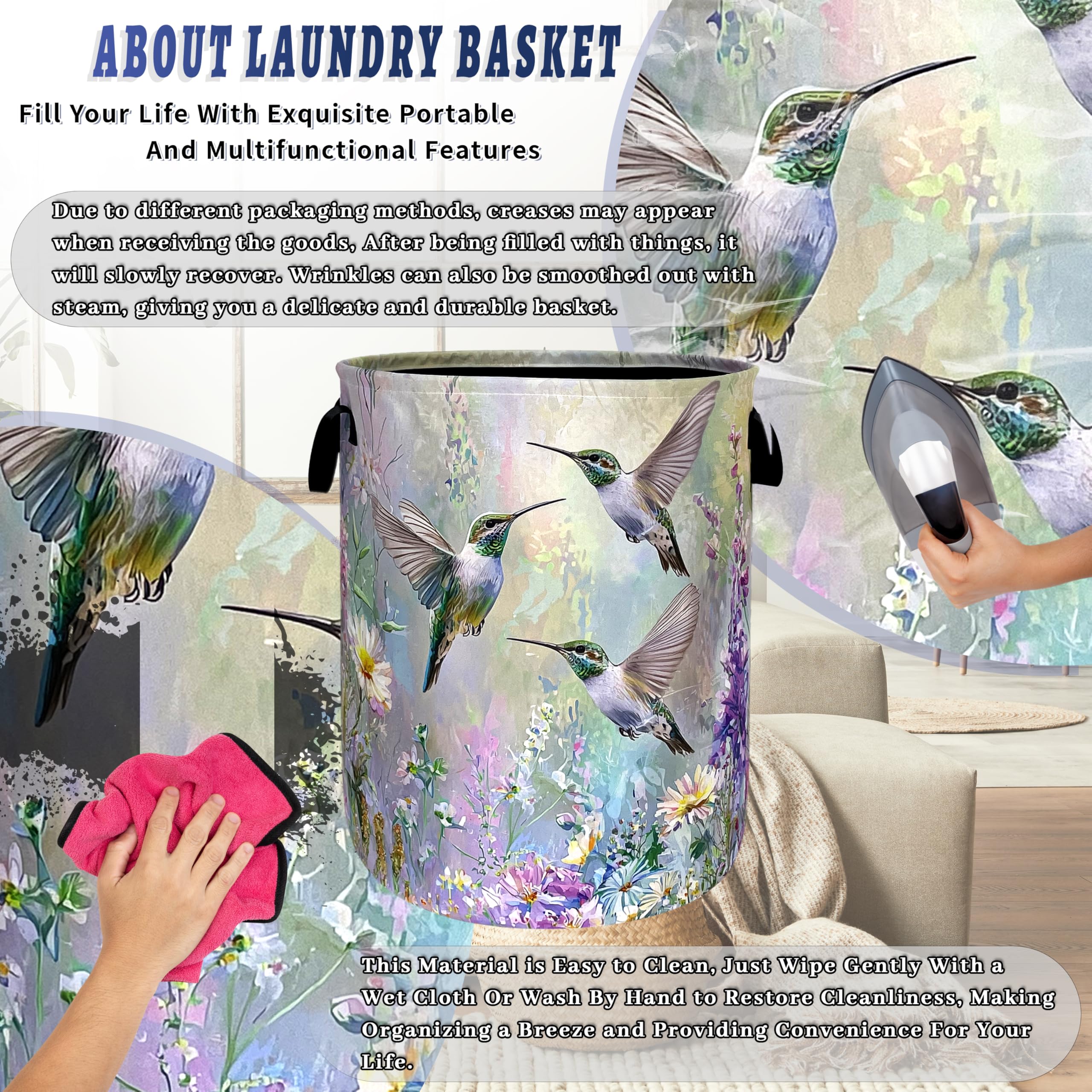 RGIFYIAE bedroom and bathroom hamper for tidy spaces.