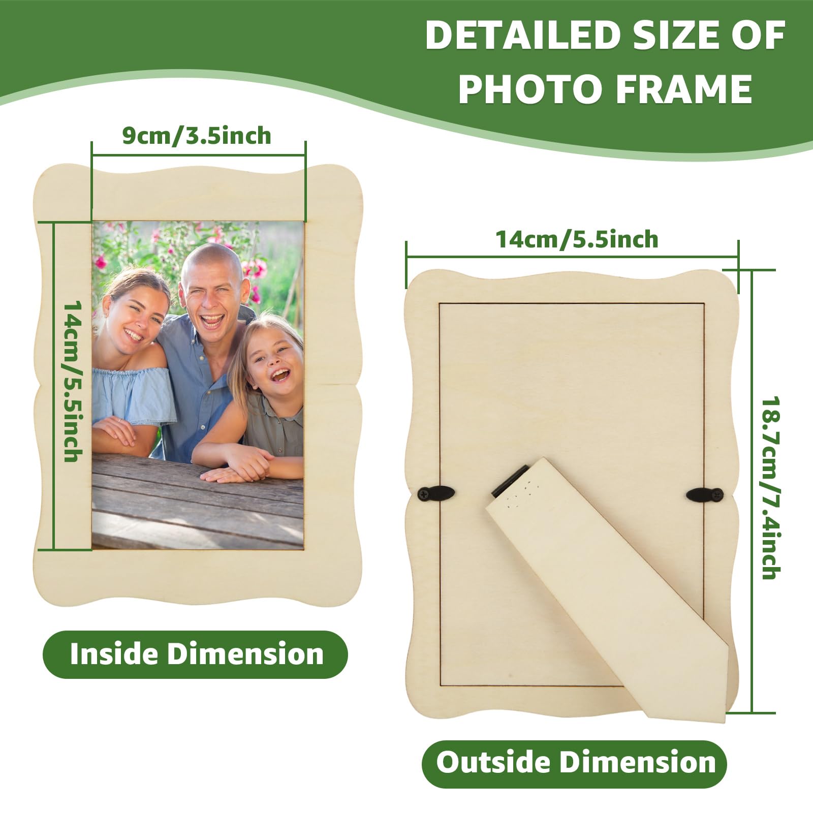 RHBLME frame side view, blank surface for custom decorations.