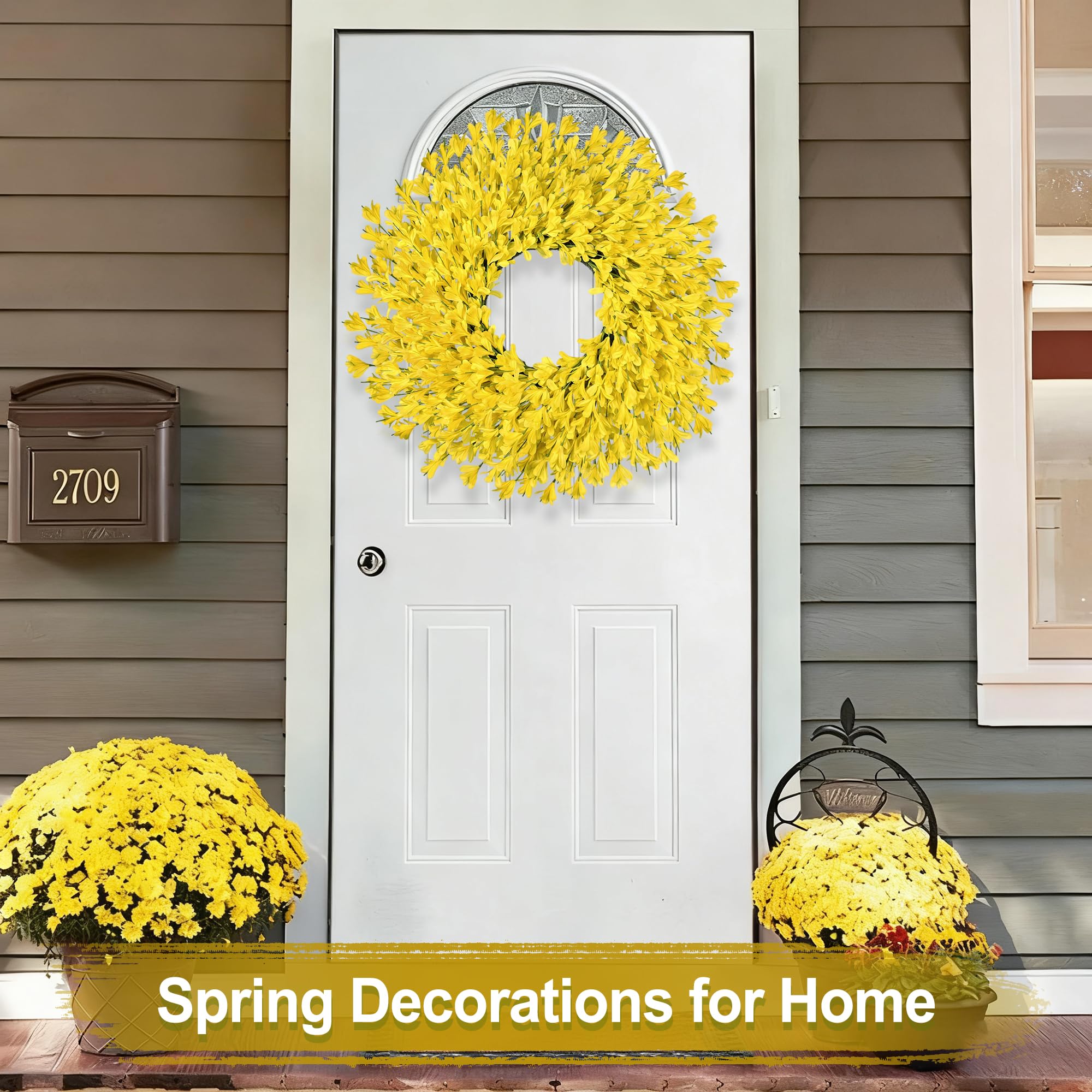 Rhtrj porch wreath adds seasonal curb appeal