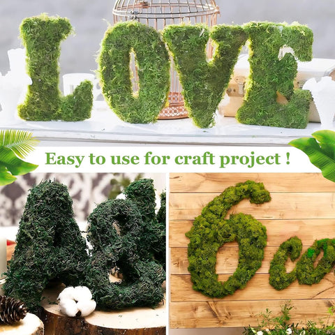 Riare artificial moss for wall art and DIY projects boosts color and texture.