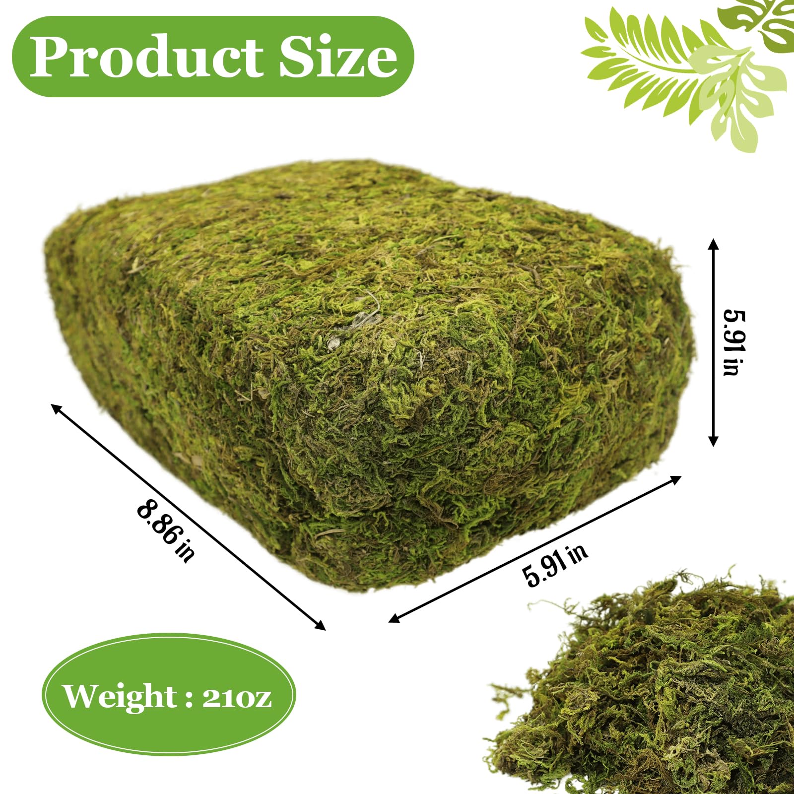 Riare artificial moss bulk pack used as craft filler.
