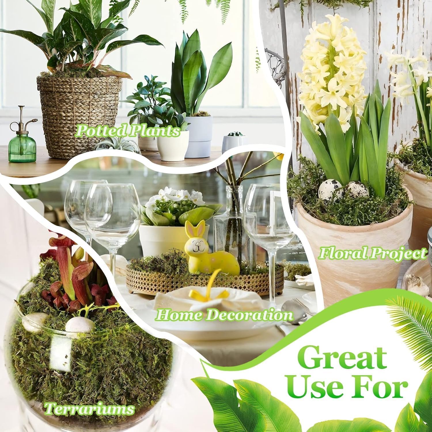 Riare bulk artificial moss for crafts offers easy decorative filler.