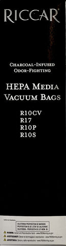 Riccar SuperLite bag disposal action demonstrates neat bag removal
