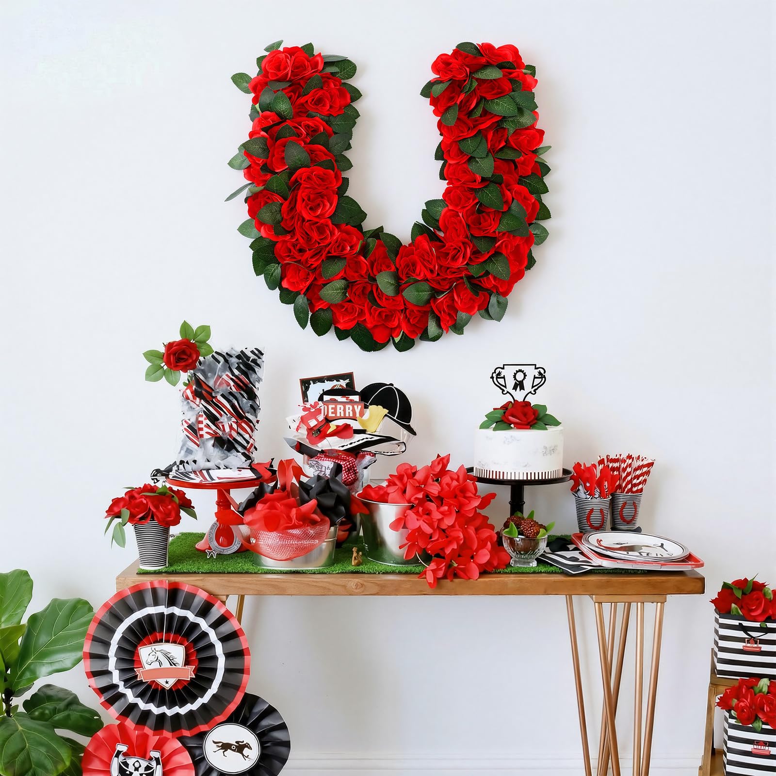 Riceshoot Derby party setup demonstrates versatile decor for events and celebrations.