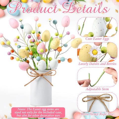 Riceshoot Easter egg twig branches create festive focal points