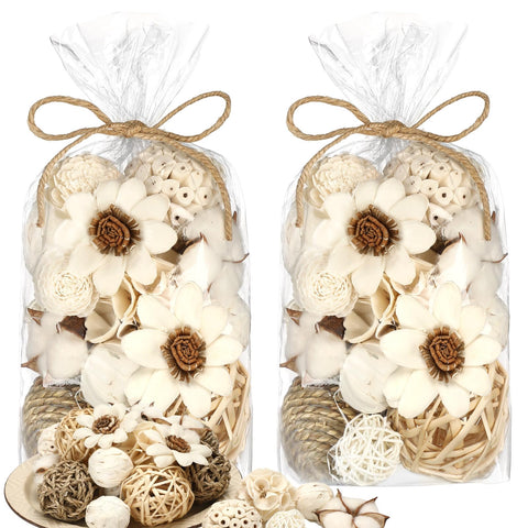 Riceshoot white decorative balls for bowls add calm, minimalist style to any room.
