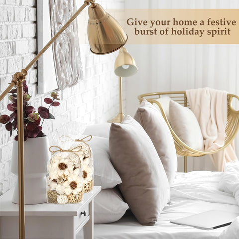 Riceshoot white decorative balls pair with cotton accents for cozy spaces.