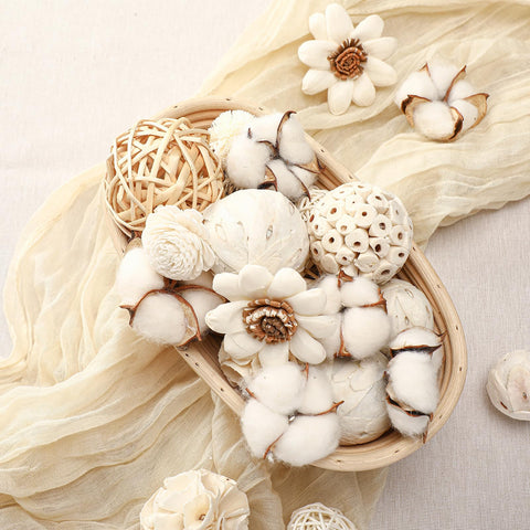 Riceshoot white decorative balls for bowls help craft unique home centerpieces.