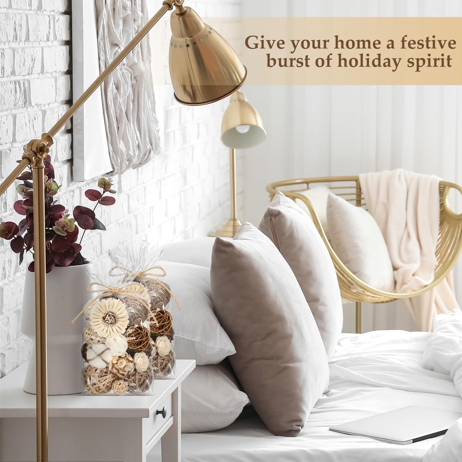 White Tea scented bowl fillers create a calm, inviting atmosphere.