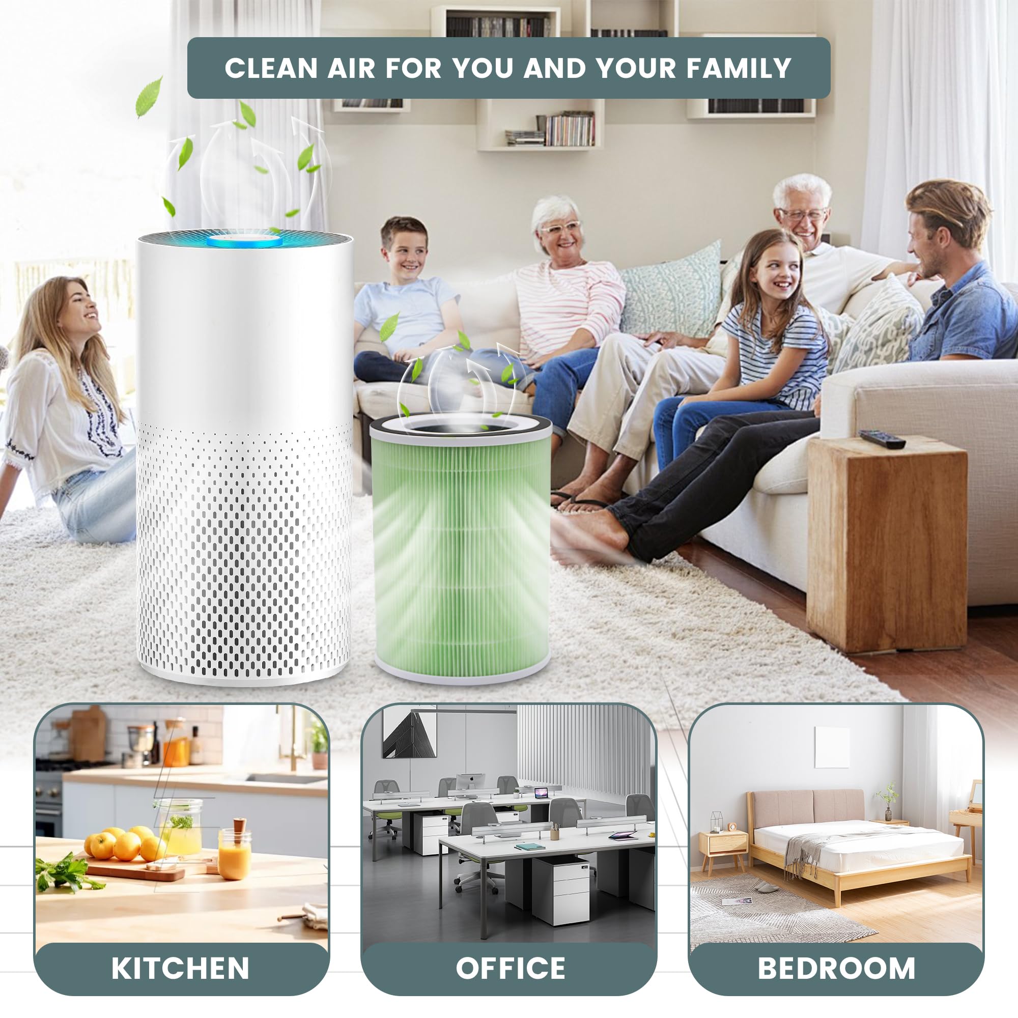 RICHDOWN MORENTO Afloia-compatible filter 2-pack; designed for MR-Kilo purifiers.