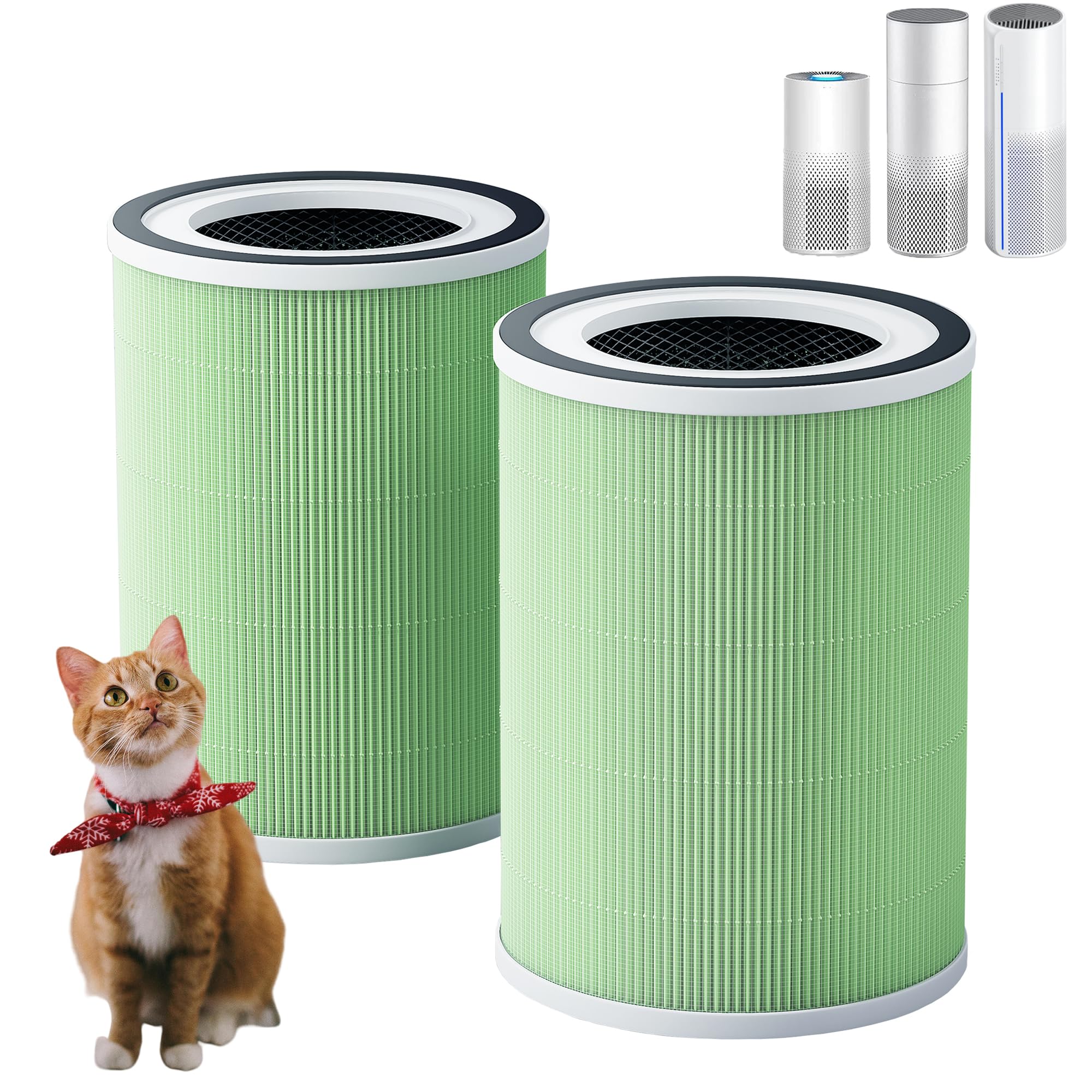 RICHDOWN KILO pet replacement filter 2-pack for Afloia; captures pet dander and odors.