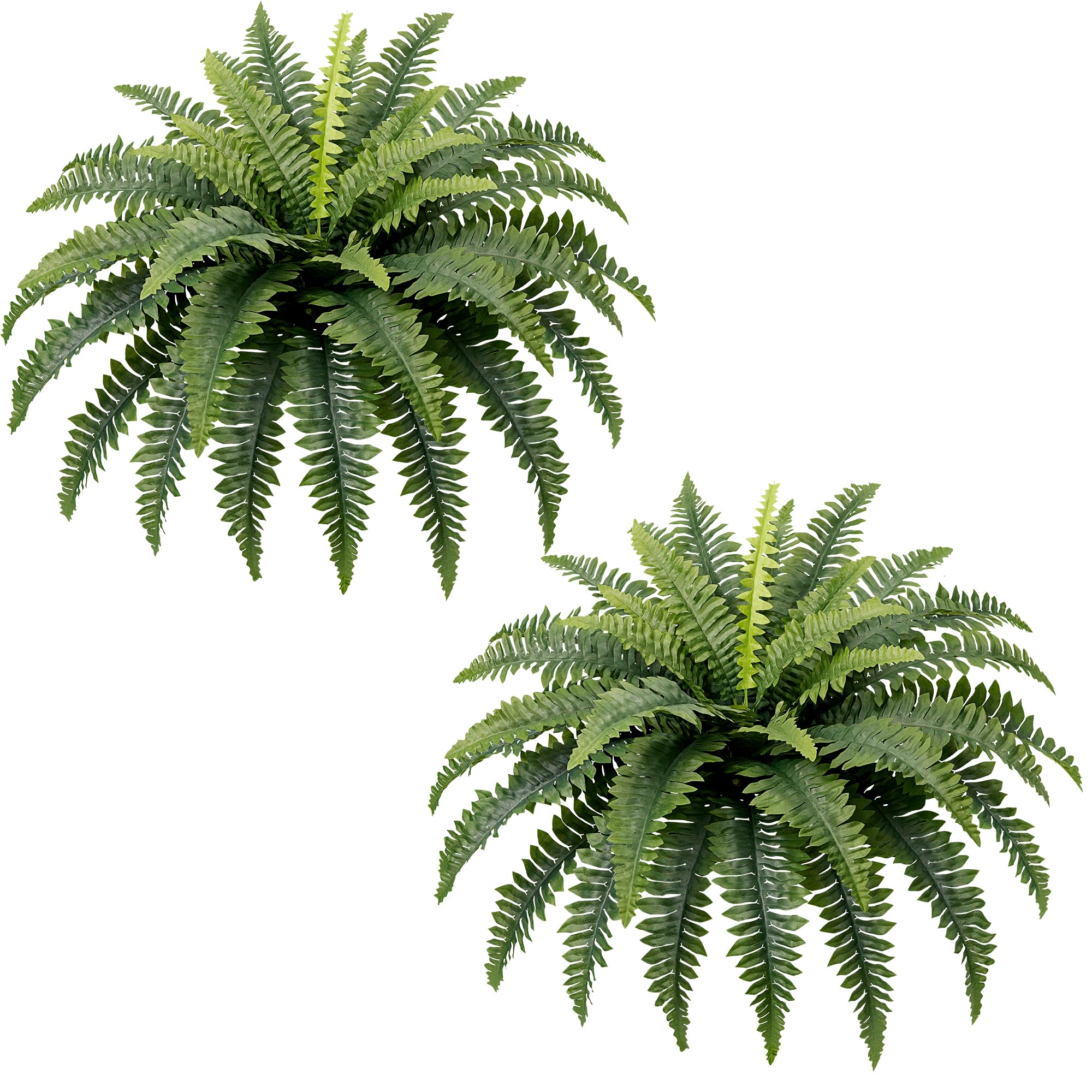 Richeerca fake ferns 35in large fern for vibrant balcony decor.