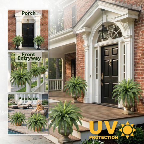 Richeerca fern stems flexible-wire design lets you shape for shelves or baskets.