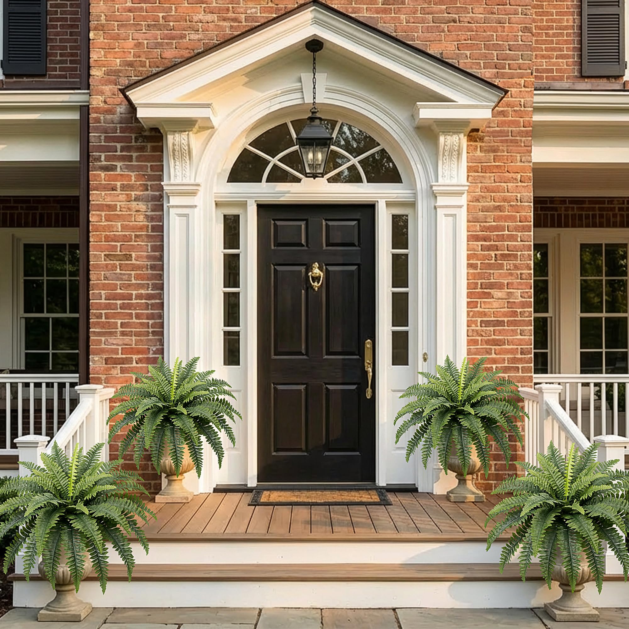 Richeerca low-maintenance allergen-free faux fern saves time on care.