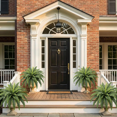 Richeerca low-maintenance allergen-free faux fern saves time on care.