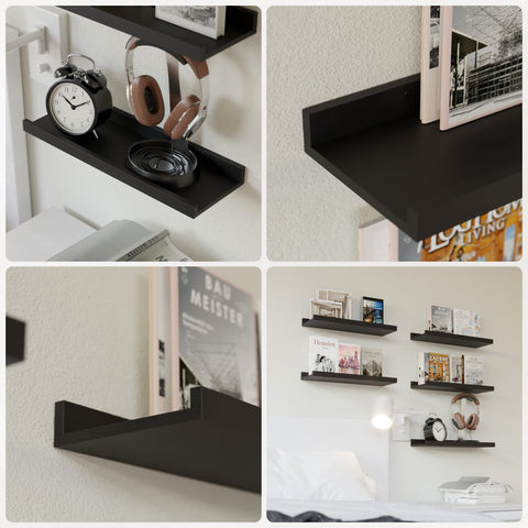 RICHER HOUSE nursery shelf with lip keeps essentials within reach