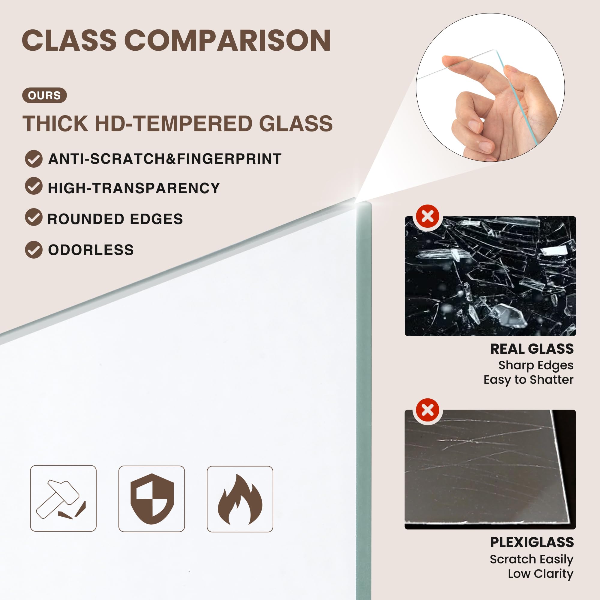 RichFocus 11x14 walnut frame shown vertically for flexible display.