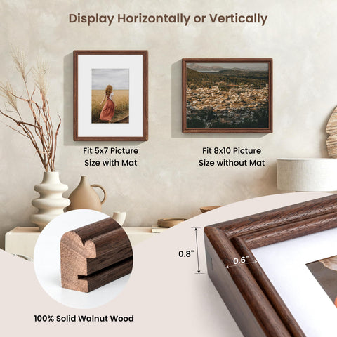 RICHFOCUS frame hung horizontally for an elegant wall gallery