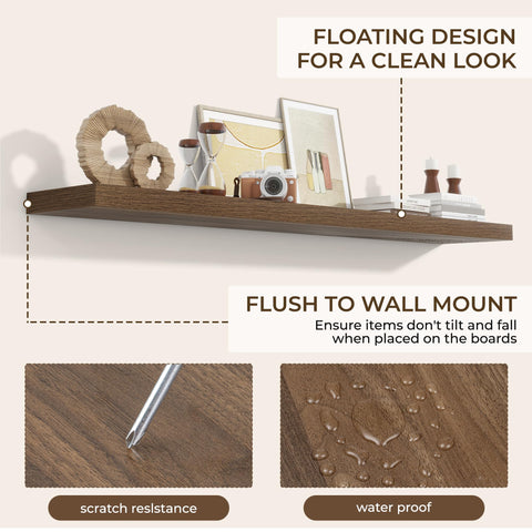RICHFOCUS easy-assembly design includes level and hardware for quick wall mounting.
