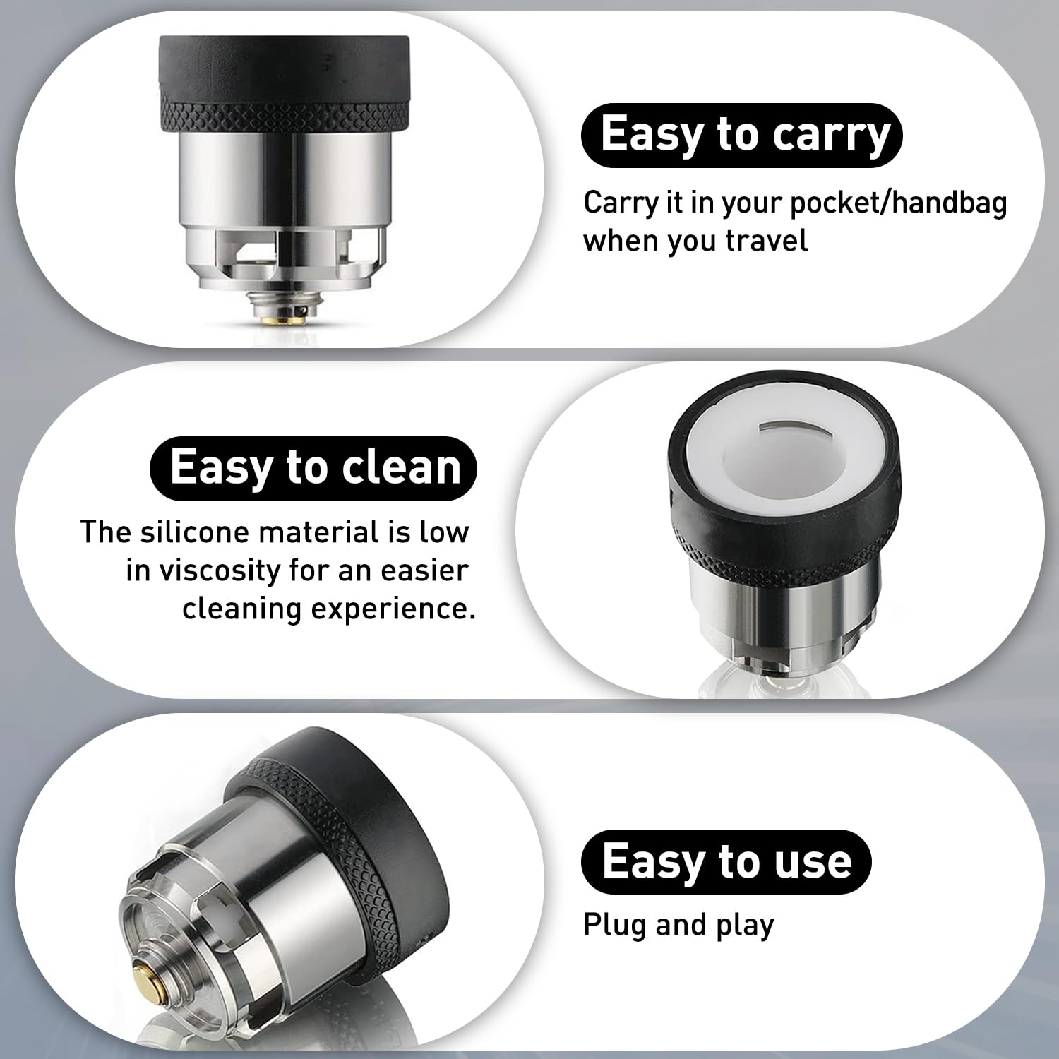 RichLuck V1-compatible accessories fit PUFCO PEK V1 smoothly