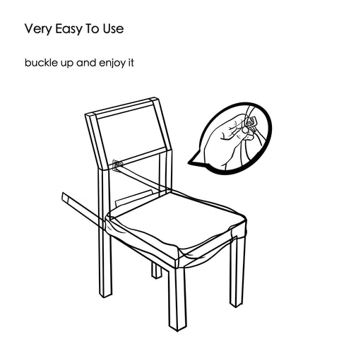 Ridgesun chair protector easily applied by laying on and buckling at the back.