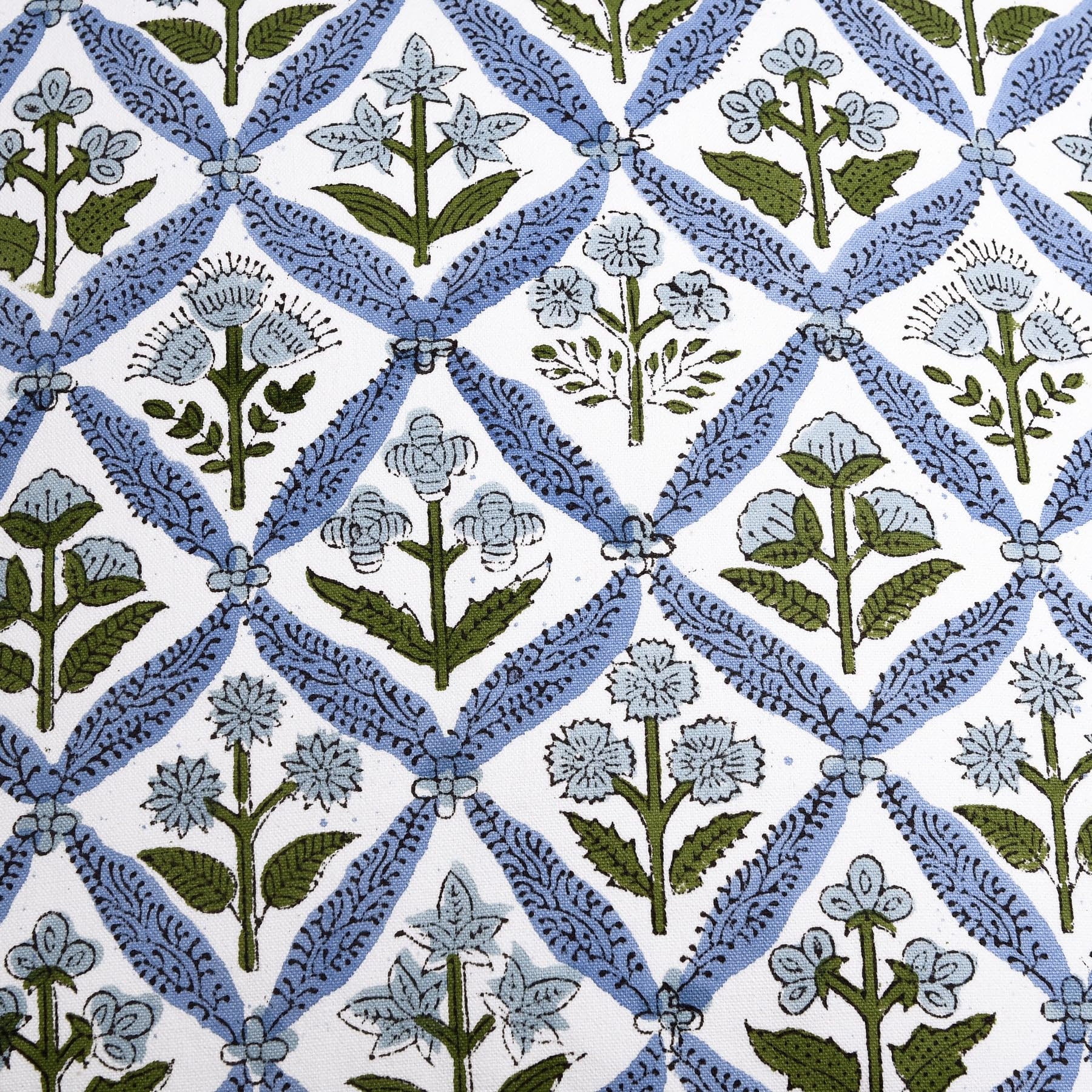 Ridhi 20x20 cushion cover close-up weave showing durable cotton