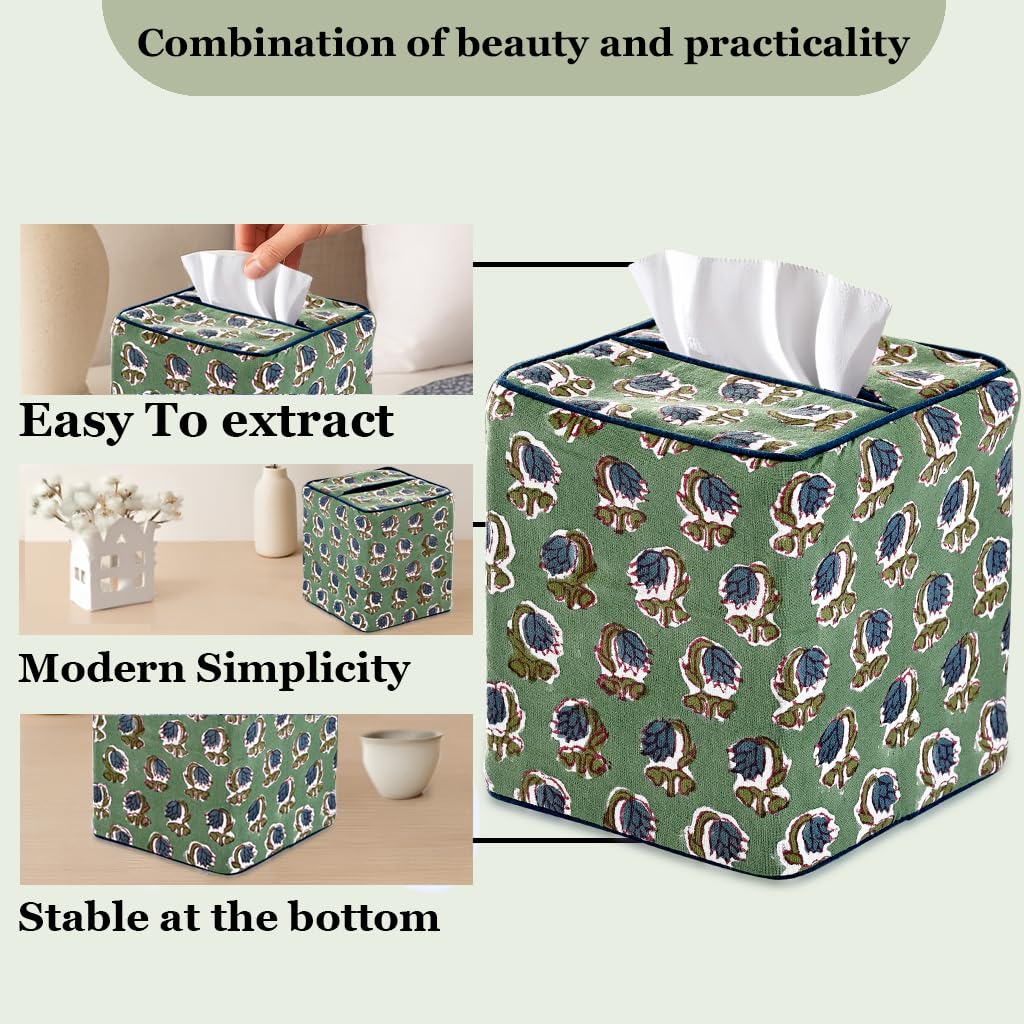 Ridhi Basil green office desk accessory blends artistry with functional concealment.