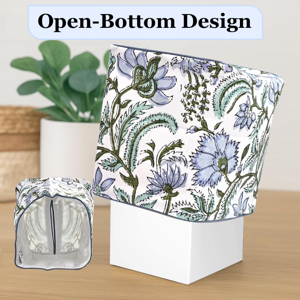 Ridhi tissue box cover in bathroom—compact and easy to wipe clean.