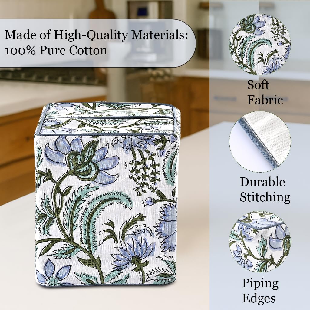 Ridhi tissue box cover on living room table—stylish, breathable cotton.