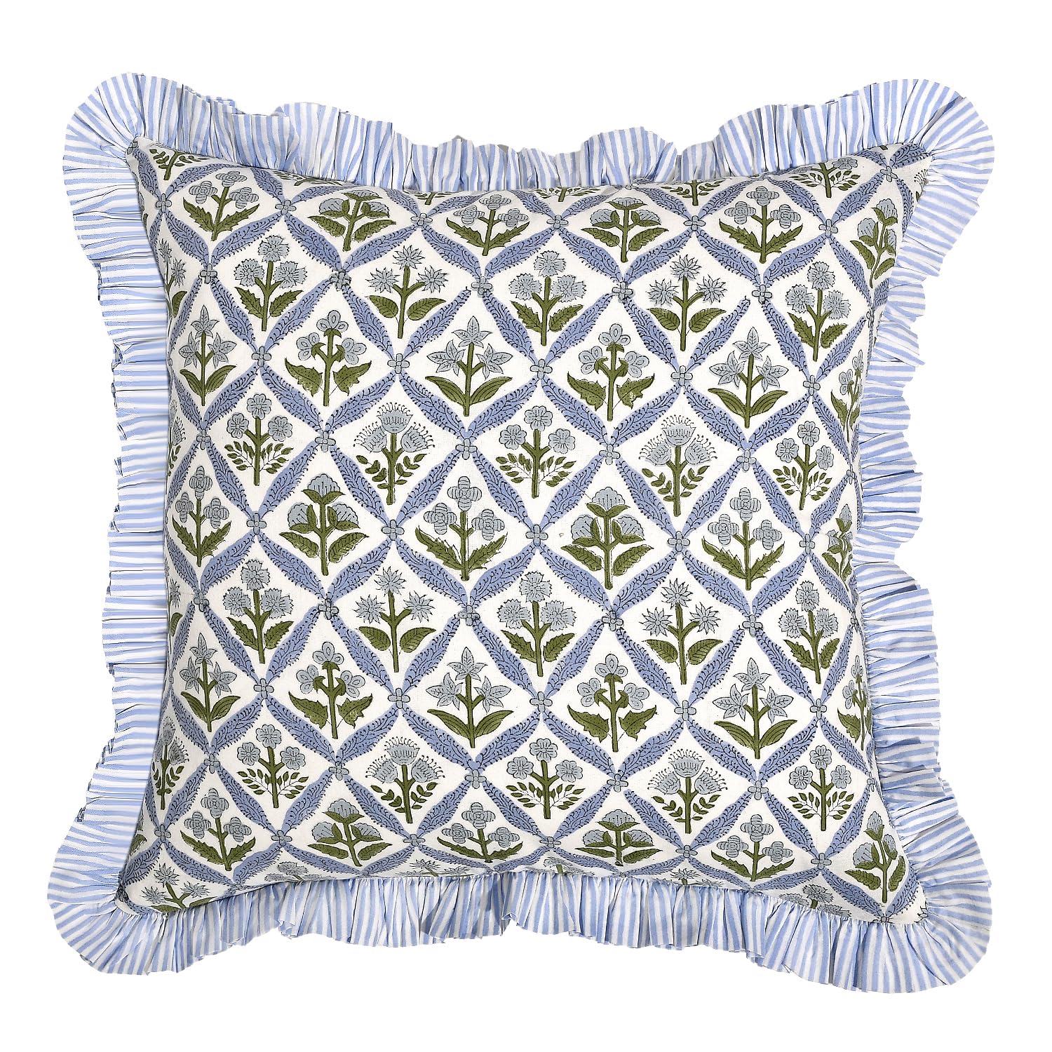 Ridhi block print pillow cover pack 2 ideal for gifts and home decor.