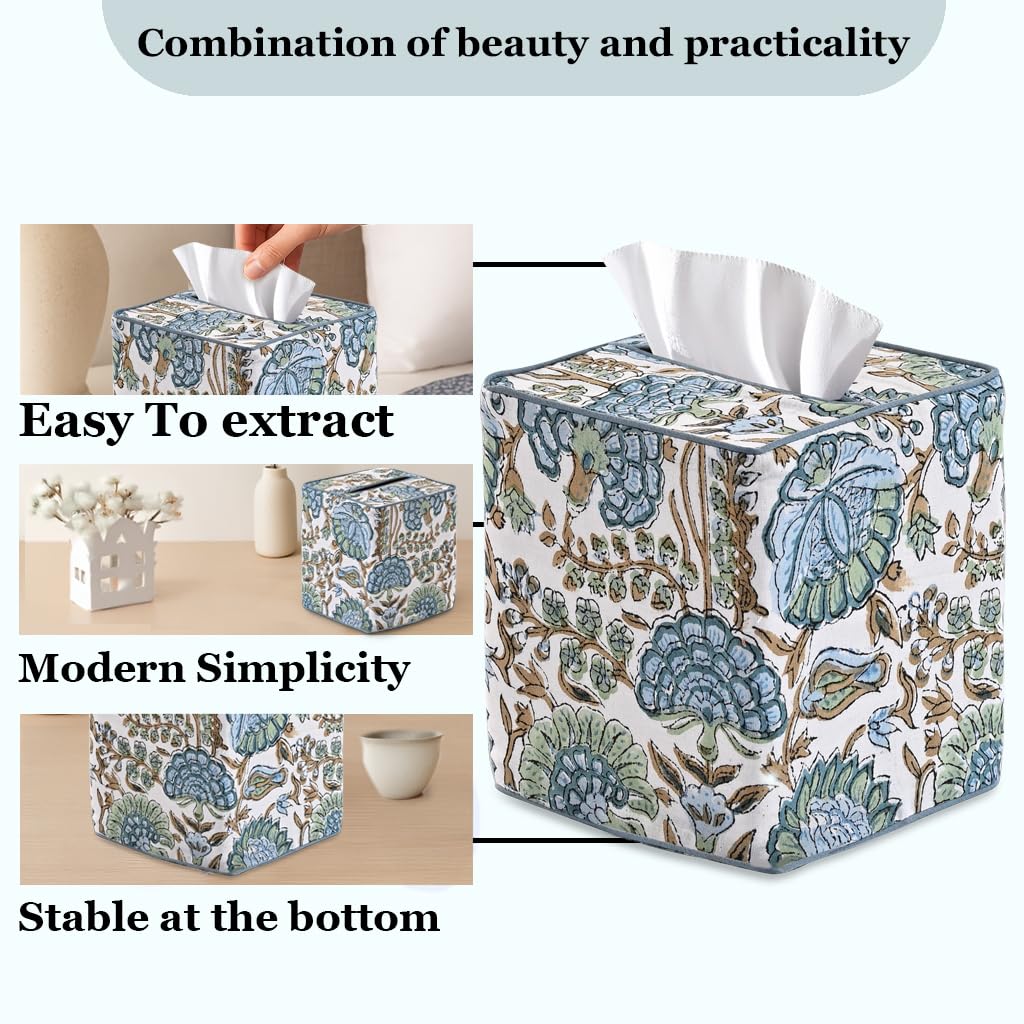 Ridhi decorative napkin holder cotton enhances tabletop decor
