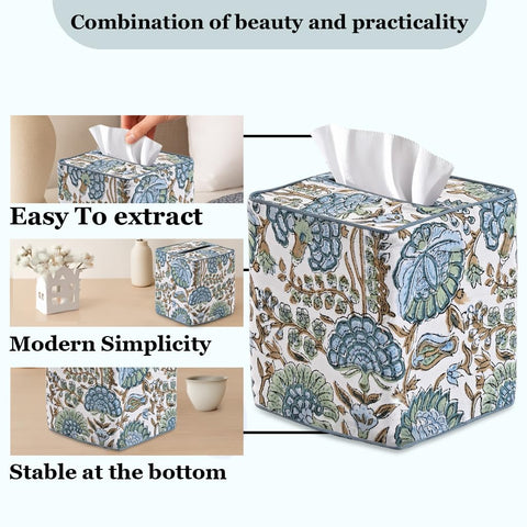Ridhi decorative napkin holder cotton enhances tabletop decor