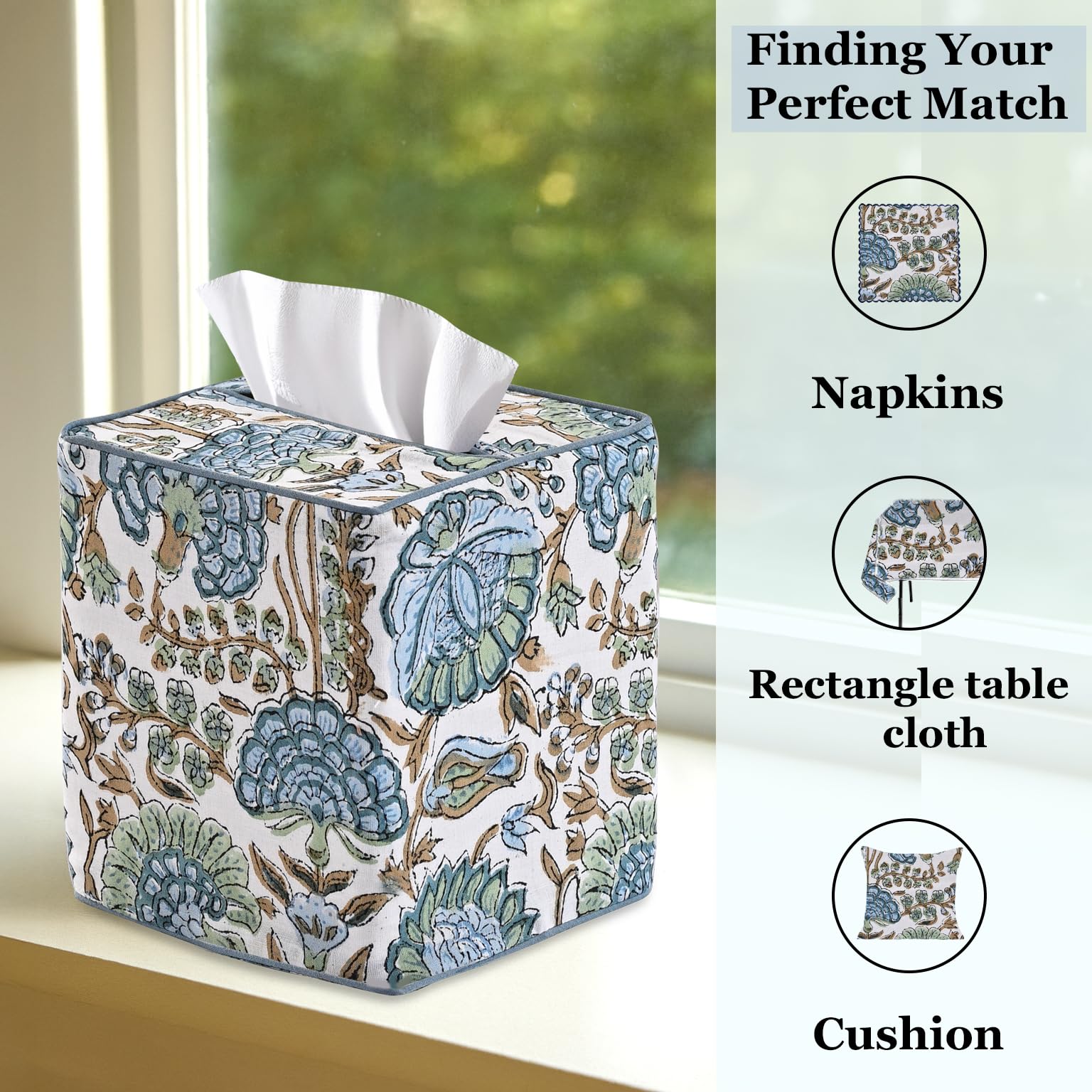 Ridhi kitchen counter tissue box cover for countertops