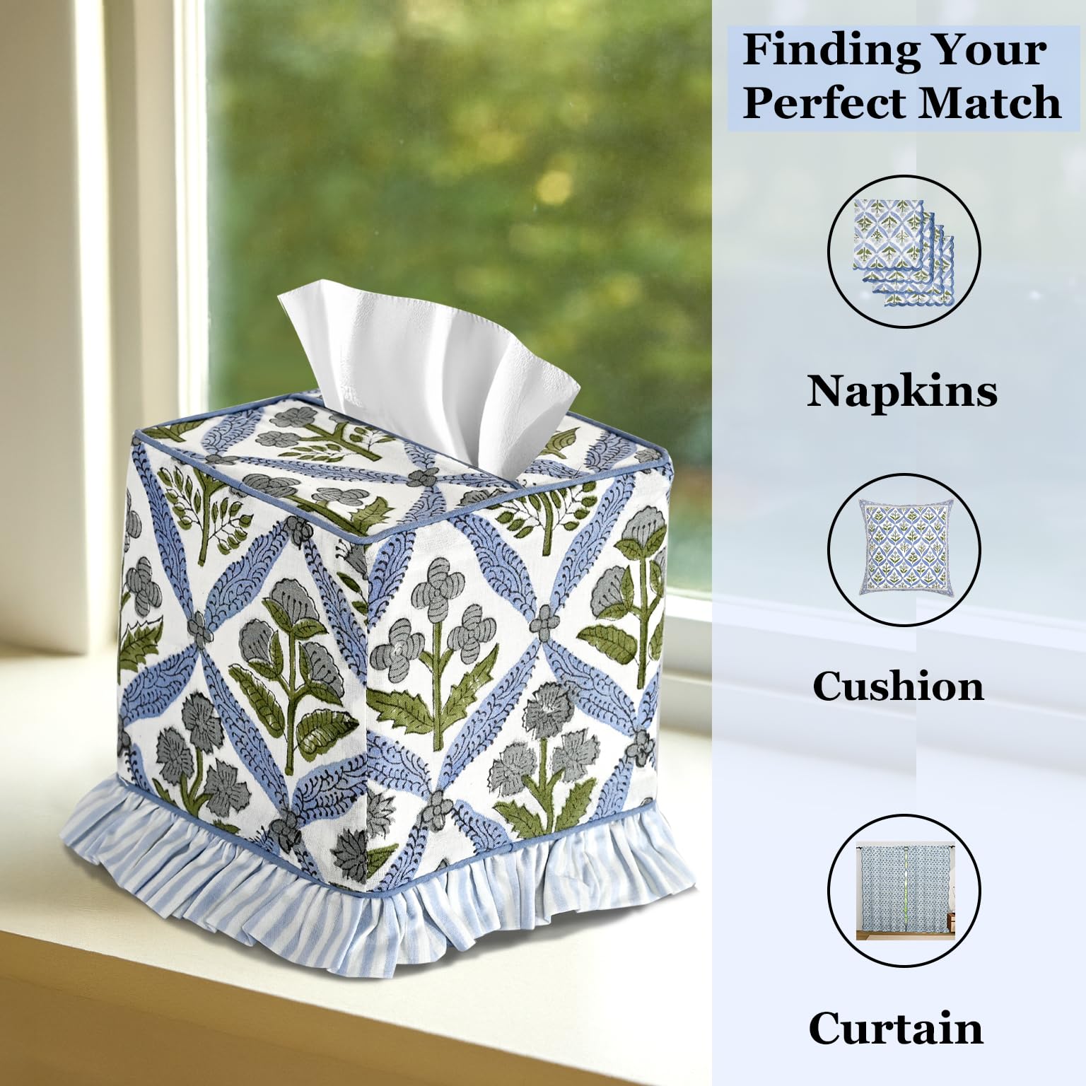 Ridhi versatile decor accessory fits desks and vanities.