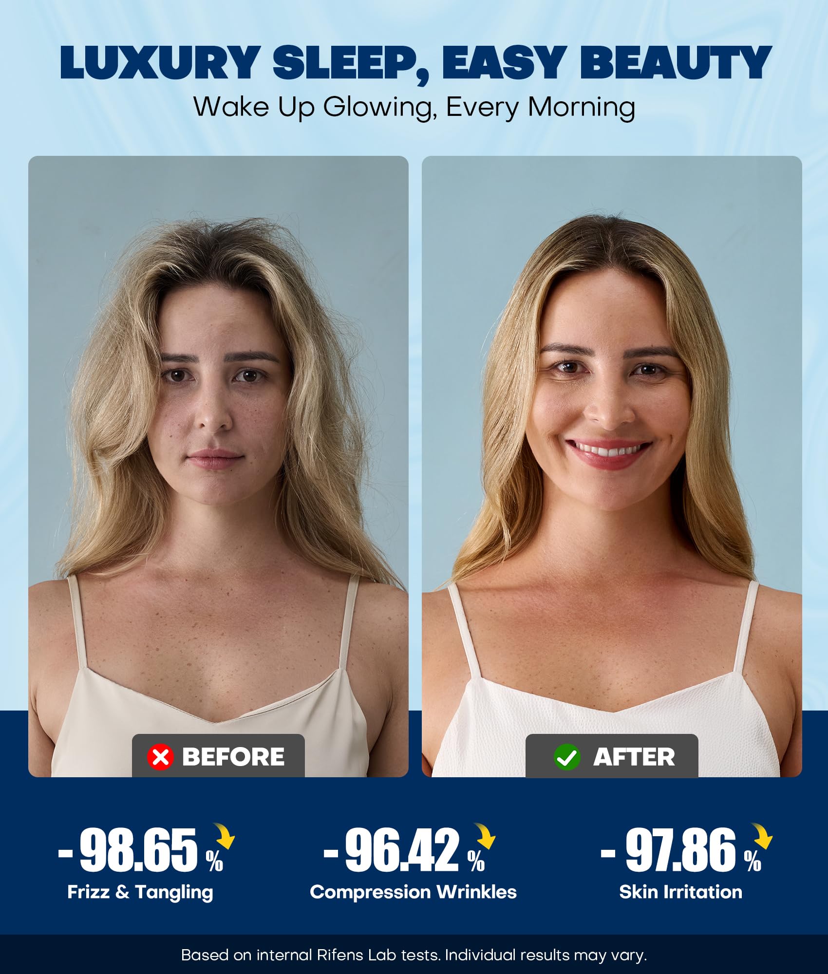 Rifens invisible zipper design keeps pillow in place