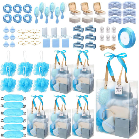 Rigibright 74Pcs Baby Shower Prizes Kit in blue packaging for easy gifting.