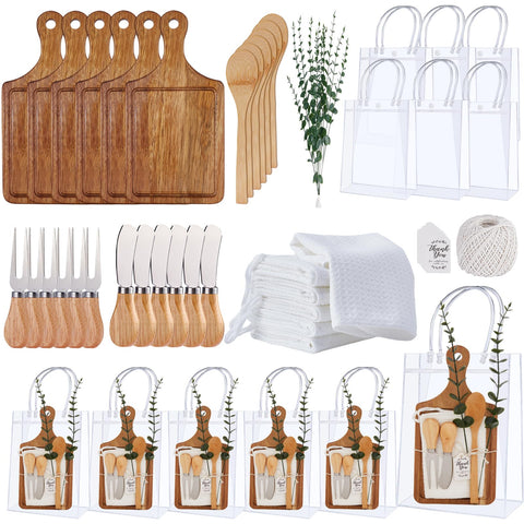Rigibright bamboo cheese boards and utensils set for elegant gift presentation