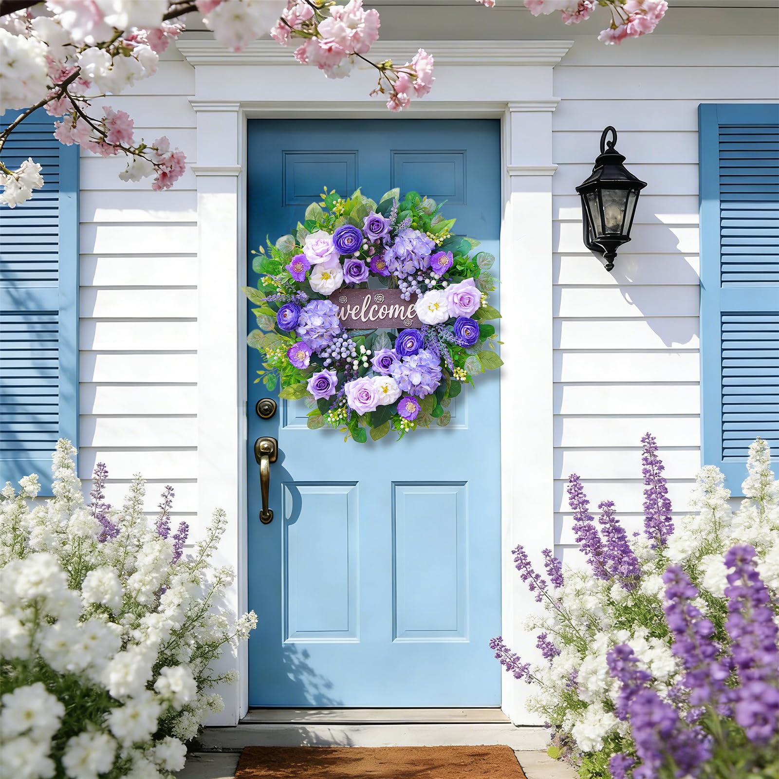 Rimalo versatile wreath complements French country and farmhouse styles