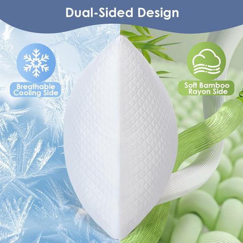 RIMIY crystal-cut memory foam filling showing customizable loft