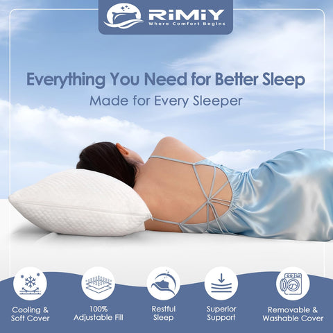 RIMIY zippered removable cover for easy care and clean comfort