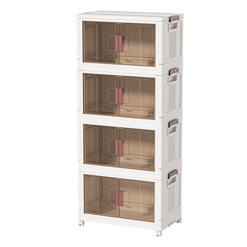 Rimulux 60GAL bin with lid and wheels for organized closet storage.