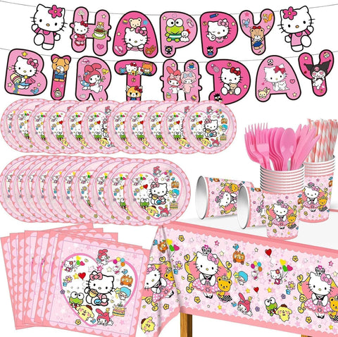 RINSUNCA Kitty birthday banner adds cute flair to celebrations and photo moments.