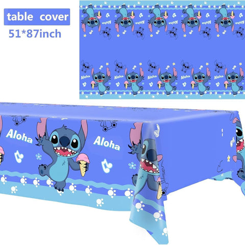 RINSUNCA Stitch tablecloth protects surfaces during meals and crafts.