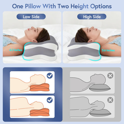 Rioicy slow-rebound memory foam adapts to your curves for steady support.