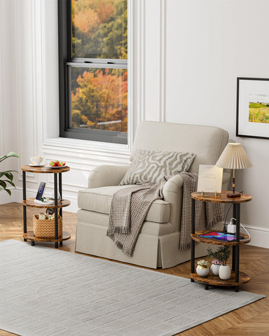 RISWER nightstand adds organization and style to living rooms and bedrooms