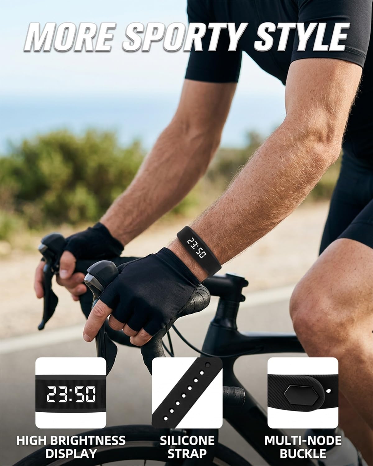 RITHEM classic black minimalist design matches any outfit