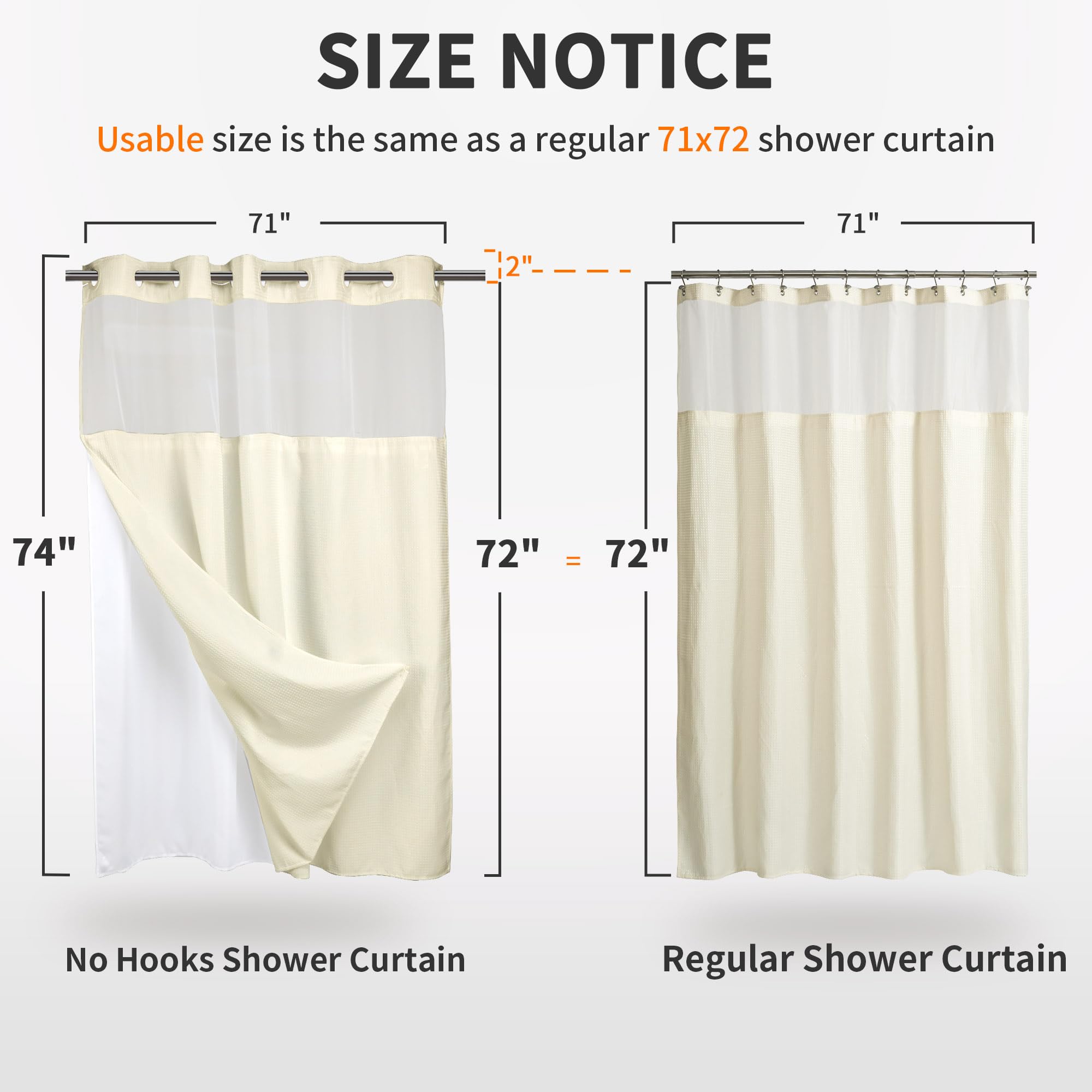 River Dream curtain features a clear top window for light and privacy