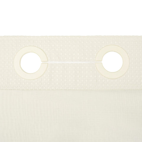 River Dream cream shower curtain includes liner for versatile bath setups