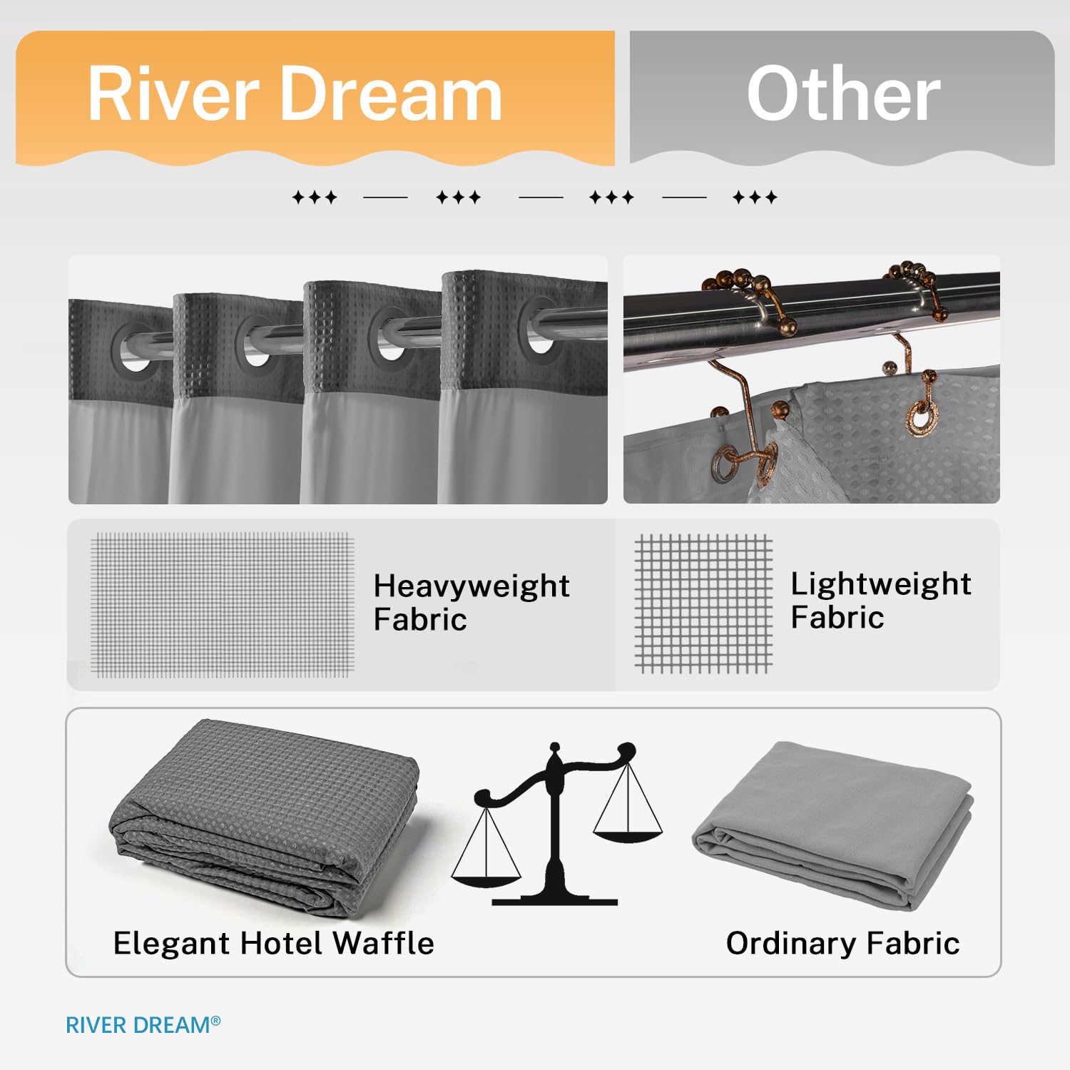 River Dream sturdy fabric for daily use